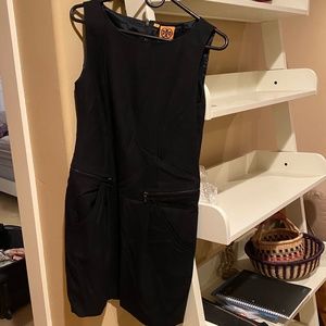 Tory Burch size 8 black shift dress
